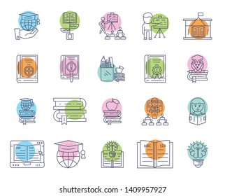 Education icon- education vector sign and symbol