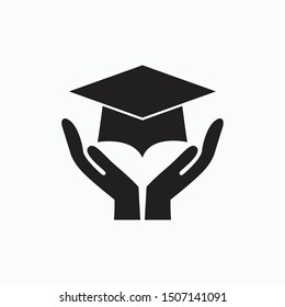 education icon vector sign symbol isolated