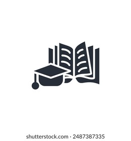 education icon. vector.Editable stroke.linear style sign for use web design,logo.Symbol illustration.