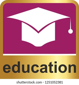 Education icon for web and print 