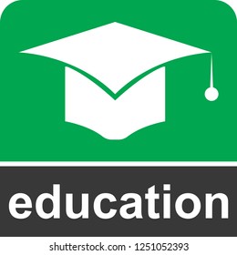 Education icon for web and print 