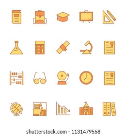 Education icons in for any purposes. Perfect for website mobile app presentation.