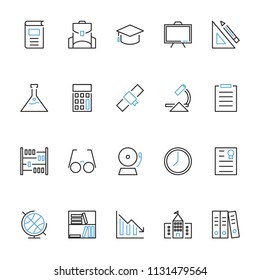 Education icons in for any purposes. Perfect for website mobile app presentation.
