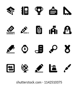 Education icons in for any purposes. Perfect for website mobile app presentation and any other projects. Suitable for any user interface and user experience.