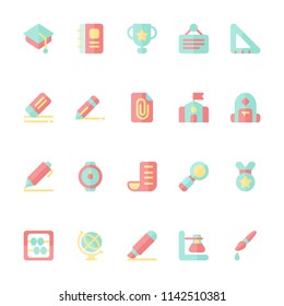 Education icons in for any purposes. Perfect for website mobile app presentation and any other projects. Suitable for any user interface and user experience.