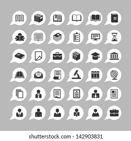 Education icons for app