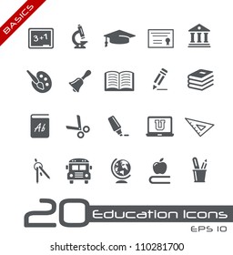 Education Icons // Basics - Shutterstock ID 110281700