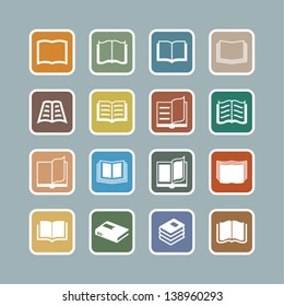 Education Icons // Basics. Books in vector.