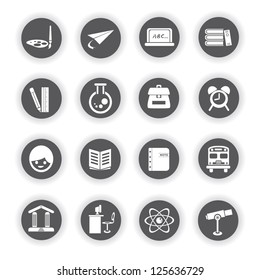 education icons, buttons
