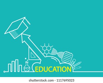 Education icons concept
