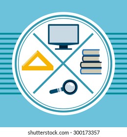 education icons design, vector illustration eps10 graphic 