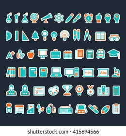 Education icons. EPS 10