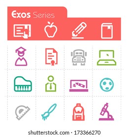 Education Icons Exos Series
