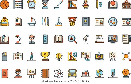 Education icons High-Quality Vector Icons Collection with Editable Stroke. Ideal for Professional and Creative Projects.