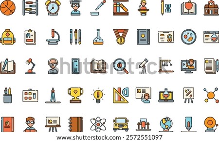 Education icons High-Quality Vector Icons Collection with Editable Stroke. Ideal for Professional and Creative Projects.