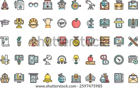 Education icons High-Quality Vector Icons Collection with Editable Stroke. Ideal for Professional and Creative Projects.