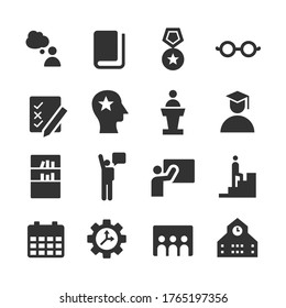 Education Icons - Illustration - Editable Vector Graphic