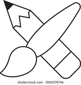 Education icons, isolated objects on white background. Vector illustration