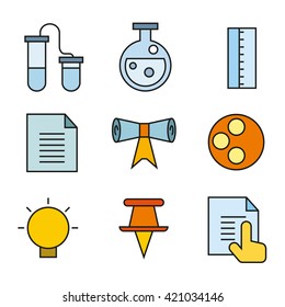 education icons, school icons
