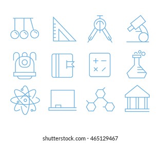 education icons, school icons