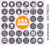 Education icons set 