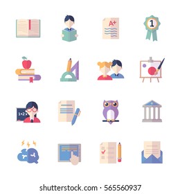 Education Icons Set 2 - Flat Series
