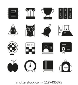 education icons set