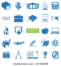 Education icons set 