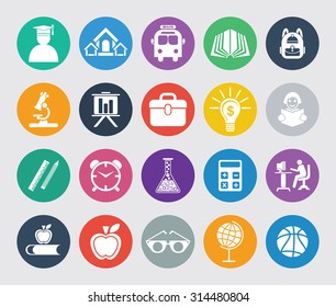 Education Icons set