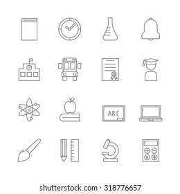 education icons set