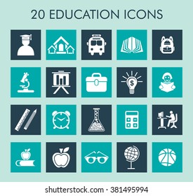 Education Icons set