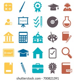 Education icons set