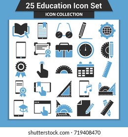 Education icons set