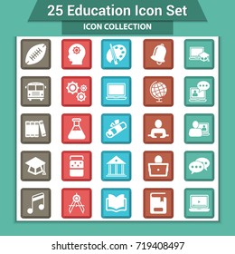 Education icons set
