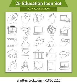 Education icons set