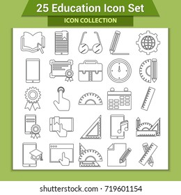 Education icons set