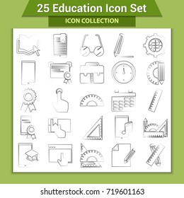 Education icons set