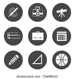 Education icons set