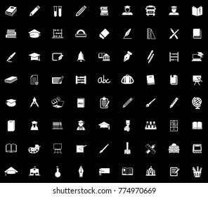 Education icons set