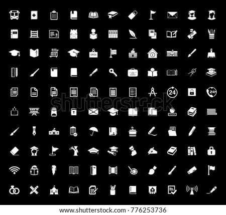 Education icons set
