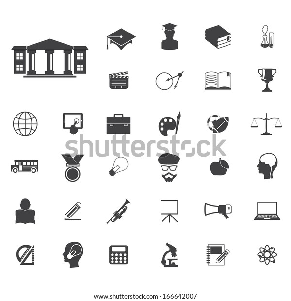 Education icons\
set