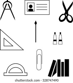 Education icons set eps10