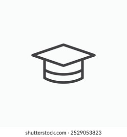 Education icons set. filled and line illustration