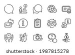 Education icons set. Included icon as Photo camera, Painting brush, Certificate signs. Checklist, Safe time, Speech bubble symbols. Approved teamwork, Share mail, Income money. Time zone. Vector
