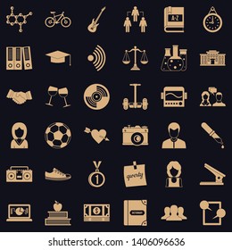 Iconos de educación establecidos. Estilo simple de 36 iconos vectoriales de educación para la web para cualquier diseño