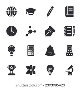 education icons set vector illustration