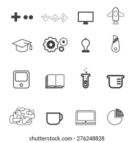 Education icons set,Vector