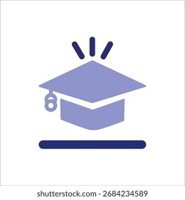 ícones de educação. vetor colorido simples