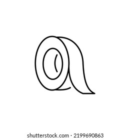 Education icons. Stationary outline on white background. All stationary Items. Stationaries icon vector. Tape icon.