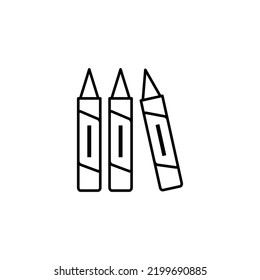 Education icons. Stationary outline on white background. All stationary Items. Stationaries icon vector. Pen icon.